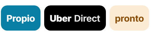 Reparto propio; Uber Direct, pronto
